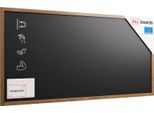 Lavagna Magnetica Nera Da Gesso In Cornice Di Legno 200X100 Cm