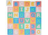 Relaxdays Tappeto Puzzle Colorato Abc E Numeri