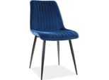 Sedia Da Pranzo Cucina Set Kim Blu Navy Set Di 2