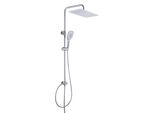Joho 304 Colonna Doccia Senza Miscelatore In Acciaio Inox 304 Cromato Set Doccia A Pioggia Con Soffione E Doccetta A Mano 35×25Cm
