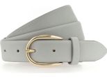 Vanzetti Pelle Cintura 30Mm Leather Belt W110 Light Grey Grigio Chiaro