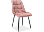 Sedia Da Pranzo Set Di Sedie Da Cucina Chic Rosa Antico Set Di 2