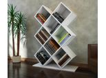 Skye Decor, Kumsal - White, Libreria, Bianca, 100 % Melamine Coated Slipboard, 90 X 19,5 X 129 Cm