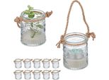 Relaxdays Set Di 12 Lanterne Vintage