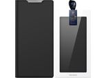 Kaardivahega MobiiliüMbris Dux Ducis Redmi Note 12 Pro+ Wallet Skin Pro, Must