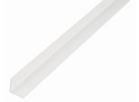 Alberts 477011 Profilo Angolare, Plastica, Bianco, 2000 X 80 X 80 Mm