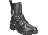 Geox Hoara, Stivaletto In Pelle Liscia, Nero, Donna