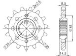 Pignone Passo 530 - Z 16 Denti (Dis.20602)