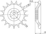Pignone Passo 530 - Z 15 Denti (Dis.24805)
