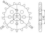 Pignone Passo 530 - Z 16 Denti (Dis.20400)
