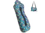 Topchances Amaca Gonfiabile, Materasso Impermeabile Da Campeggio, Letto D'aria, Divano D'aria Per La Spiaggia, I Viaggi, Il Cortile, Il Lago, I Picnic E L'interno, Blu