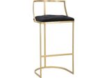 Mauro Ferretti Sgabello Istanbul Ø 45X90 Cm Oro Nero