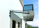 Glaswerk Westfalen - (L) 190X90 Cm Tetto In Vetro Trasparente Con Supporto In Ral 7016