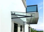 Glaswerk Westfalen - (V) Tetto In Vetro Trasparente 180X90 Cm Incl. Supporto In Ral 7016