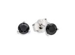 Paar Ohrstecker "Schmuck Geschenk Silberohrstecker", Silberfarben, Schwarz, Schwarz, Aniston Jewelry & Watches, Ohrringe, Damen, 4Mm, Silber 925 (Sterlingsilber), Mit Zirkonia (Synth.)