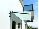 Glaswerk Westfalen - (L) Pensilina In Vetro Satinato 120X90 Cm Con Supporto Ral 7016