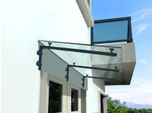 Glaswerk Westfalen - (3L) Tetto In Vetro Trasparente 230X90 Cm Incl. Supporto In Ral 7016