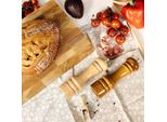 Creative Home Grande Macinae Pepe In Legno | Set Di 2 Macinini Manuali Con Mini Paletta Di Legno | 18 Cm Altezza | Legno Di Faggio Naturale