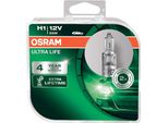2 Lampadine Osram Ultra Life Per Attacco H1 12V 55W