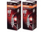 2 Lampadine Osram Night Breaker Silver +100% Per Fari / Attacco H1