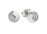 Paar Ohrstecker "Schmuck Geschenk Silberohrringe", Silberfarben, Kristallweiß, Kristallweiß, Aniston Jewelry & Watches, Ohrringe, Damen, 6,6Mm, Silber 925 (Sterlingsilber), Mit Zirkonia (Synth.)