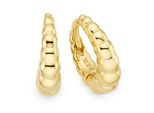 Paar Creolen "Schmuck Geschenk Silberohrringe Gelbgoldfarben Vergoldet", Gelbgoldfarben, Aniston Jewelry & Watches, Ohrringe, Damen, Silber 925 (Sterlingsilber)