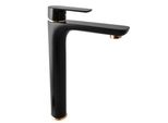 SlezáK-Rav SlezáK Rav VT430CMATZ Miscelatore Per Lavabo, Alto Nero Opaco/Oro Colore: Nero Opaco/Oro, Dimensione: 3/8''
