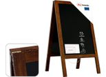 Lavagna Nera Da Gesso Con Cavalletto Bifacciale 118X61Cm Pesante E Resistente All'acqua