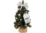 Creative Home Albero Di Natale Artificiale Colore Taupe | Albero Di Natale Piccolo 40Cm | Decorazioni Natalizie Per Tavolo Albero Natale Gia Addobbato