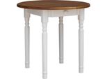 Tavolo Da Pranzo Rotondo Tavolo Da Cucina In Rovere Bianco 90 Cm