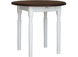 Tavolo Da Pranzo Rotondo Tavolo Da Cucina In Noce Bianco 90 Cm