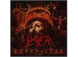 Slayer - Taglia Standard - Toppa "Repentless"", Tessuto RO7973 (Taglia Unica) (Nero/Rosso)"