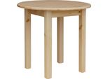 Tavolo Da Pranzo Tavolo Da Cucina Rotondo In Pino Laccato 90 Cm