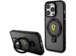 Ferrari Fehmp15Luscak Iphone 15 Pro 6.1 Czarny/Nero Custodia Rigida Ad Anello 2023 Collezione Magsafe