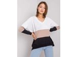 Rue Paris Felpa Con Cappuccio Da Donna Lisagan Nero-Beige S/M