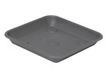 Plastecnic S.P.A. Vassoio Omnia Terrae Antracite Quadrato 30X30Cm