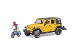 Bruder 2543 Bruder Jeep Wrangler Rubicon Unlimited Mit Mountainbike Spielzeugauto