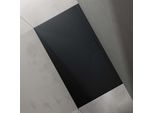 Doporro Piatto Doccia Rettangolare 90X160 Cm In Resina Minerale Antracito Effetto Pietra, Ultrasottile H 3 Cm, Scarico Laterale Con Piletta Inclusa šC Geoma07