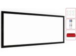 Lavagna Magnetica Cancellabile A Secco Bianca Con Cornice Nero In Legno 30X70 Cm