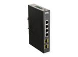 D-Link DIS-100G-6S Switch Gigabit Industriale 4 Porte RJ45 2X 100/1000M Sfp