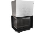 Inserto Per Caminetto In Ghisa Kratki Maja Sinistro 8 Kw Ø 150 Con Porta Scorrevole