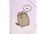 Pusheen - Cartella A4 Con Elastico + 30 Magliette Trasparenti