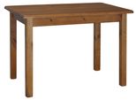 Tavolo In Legno Di Pino Massiccio Nel Colore Rovere 130 X 70 Cm