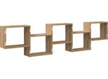 Vidaxl Scaffale A Cubo 5 Scomparti Materiale Artigianale A Base Di Legno Di Quercia