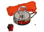 Magnete Al Neodimio, Forza Verticale 250KG, Corda 20M Inclusa, Corda Magnetica 250KGX2, Forza Di Trazione Verticale