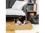 Creative Pets Tiragraffi Cartone Per Gatti Adulti | Tiragraffi Su Due Lati 57X21X16 Cm | Graffiatoio Per Gatti Cartone Naturale Di Alta Qualità