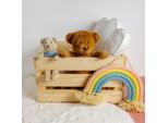 Creative Deco Cassetta Naturale In Legno | 40 X 30 X 23 Cm | Cassetta Di Legno In Stile Vintage, Shabby | Porta Oggetti, Portafrutta, Decorazioni Diy