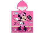 Poncho Da Spiaggia Per Bambine - Asciugamano Con Cappuccio Minnie Mouse