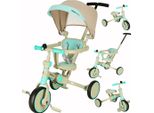 Triciclo Trike Fix V4 Bicicletta Pedonale Da Jogging 6In1 Grigio Blu