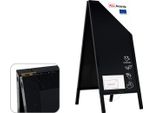 Lavagna Per Gesso Con Cavalletto 150X61 Cm Nera Resistente All'acqua